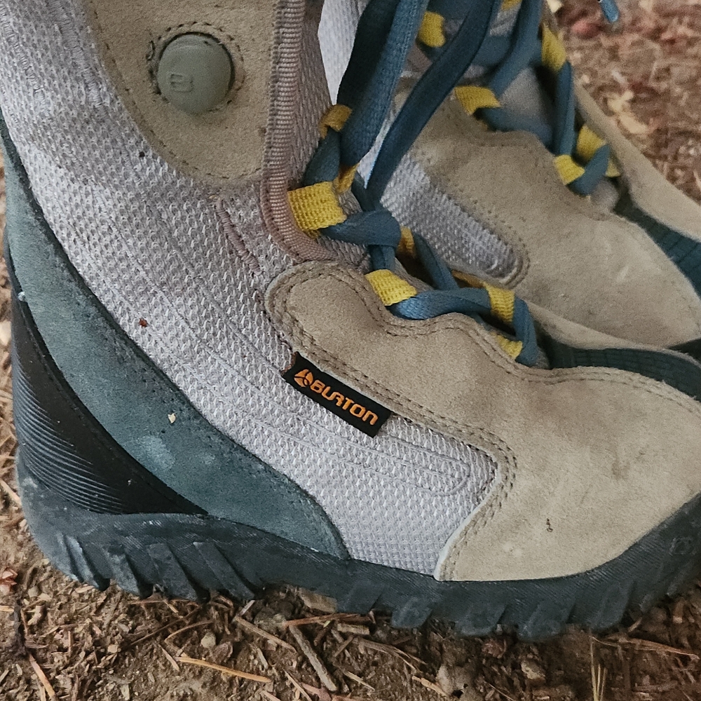 Burton Kids Boots - Gray, Blue, and Yellow